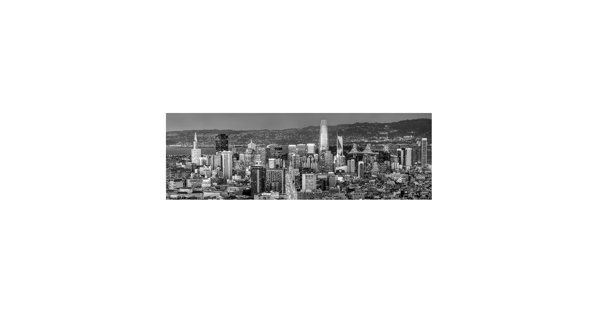 Amazon.com: San Francisco Skyline UNFRAMED PRINT Poster